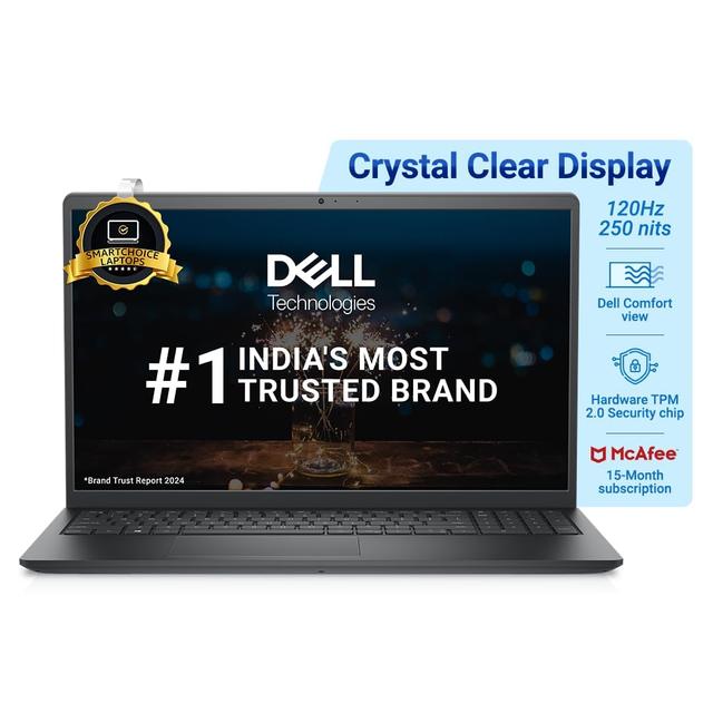 Dell 15 [Smartchoice] Intel Core i3-1215U Processor Thin & Light Laptop