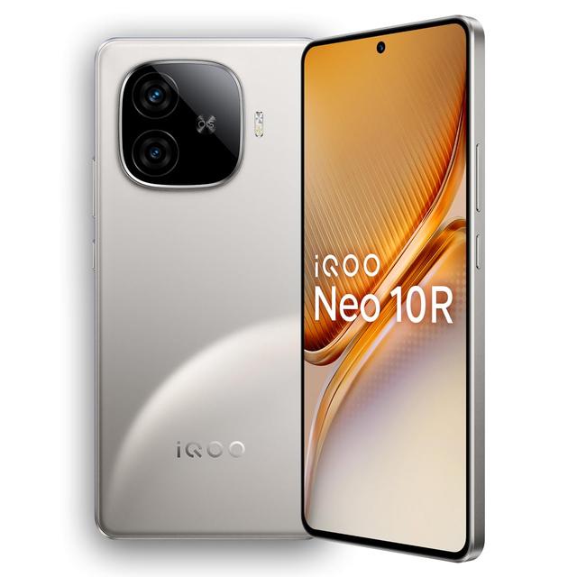 iQOO Neo 10R 5G (Moonknight Titanium, 8GB RAM, 128GB Storage)