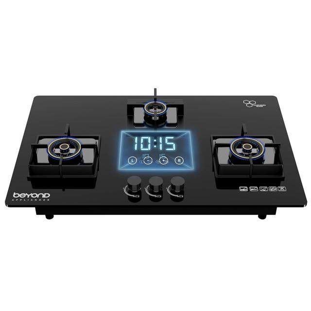 Beyond Appliances Dorado 3 Burner Smart Glass Hobtop Gas Stove