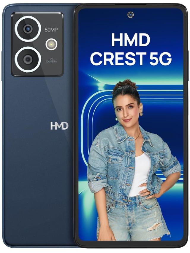 HMD Crest 5G | Segment First 50 MP Selfie Camera | 50 MP Dual Rear AI Camera |