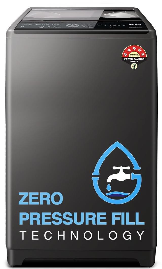 Whirlpool 6.5 kg Magic Clean 5 Star Fully Automatic Top Load Washing Machine Grey