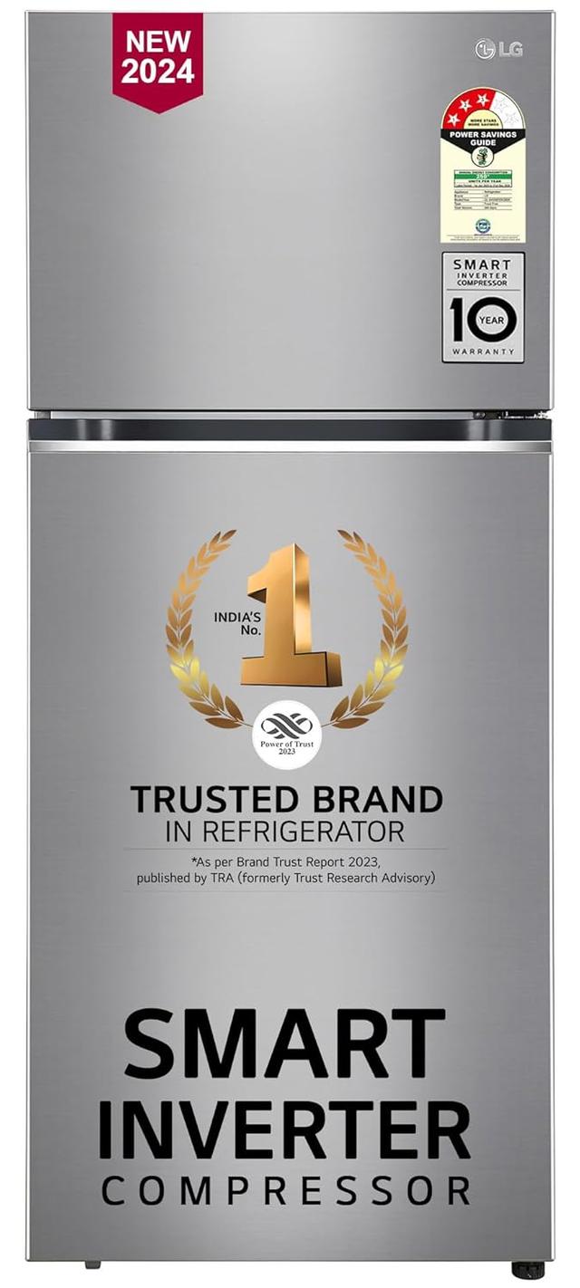 LG 380 L 3 Star Frost-Free Smart Inverter Double Door Refrigerator