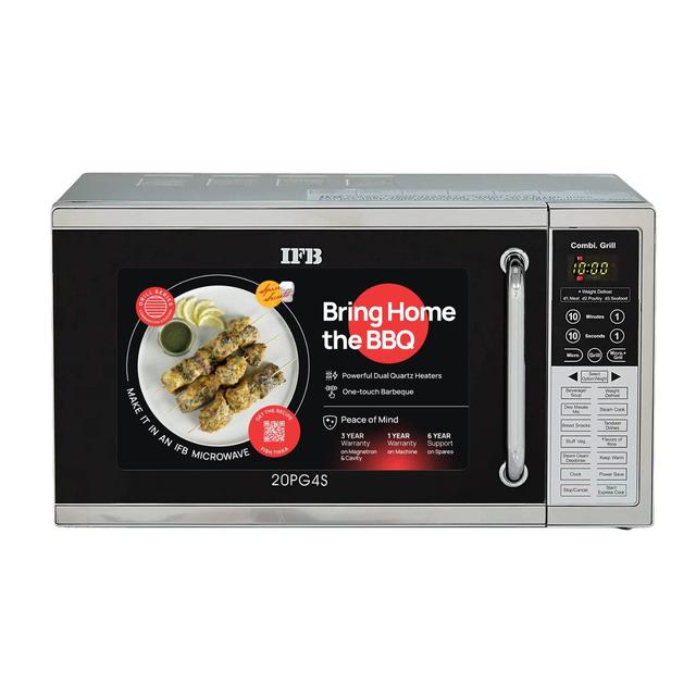 IFB 20L Grill Microwave Oven with 61 Standard Cook Menus