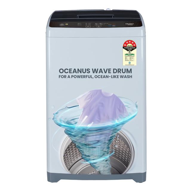 Haier 7 Kg 5 Star Fully Automatic Top Load Washing Machine with Oceanus Wave Drum