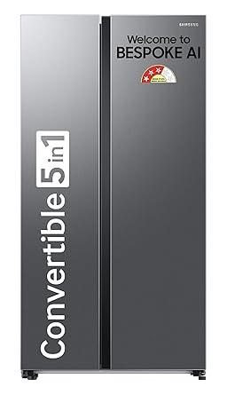 Samsung 653 L 3 Star Double Door, Convertible 5-in-1 Smart Refrigerator with WiFi