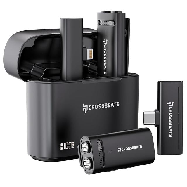 CrossBeats Clip M01 Wireless Mic for YouTube Video Recording