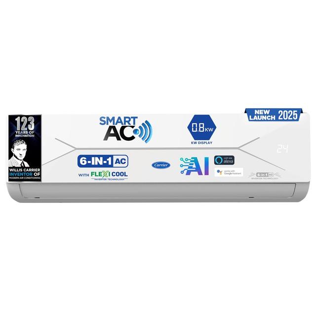 Carrier 1 Ton 5 Star Wi-Fi Smart Flexicool Inverter Split AC