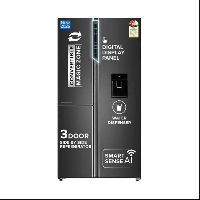 Haier SmartChoice 592L 3Star 3-Door Water Dispenser Side by Side Frost Free Refrigerator