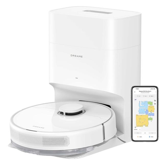 DREAME D10 Plus Gen 2 Robot Vacuum Cleaner with Automatic Dust Emptying