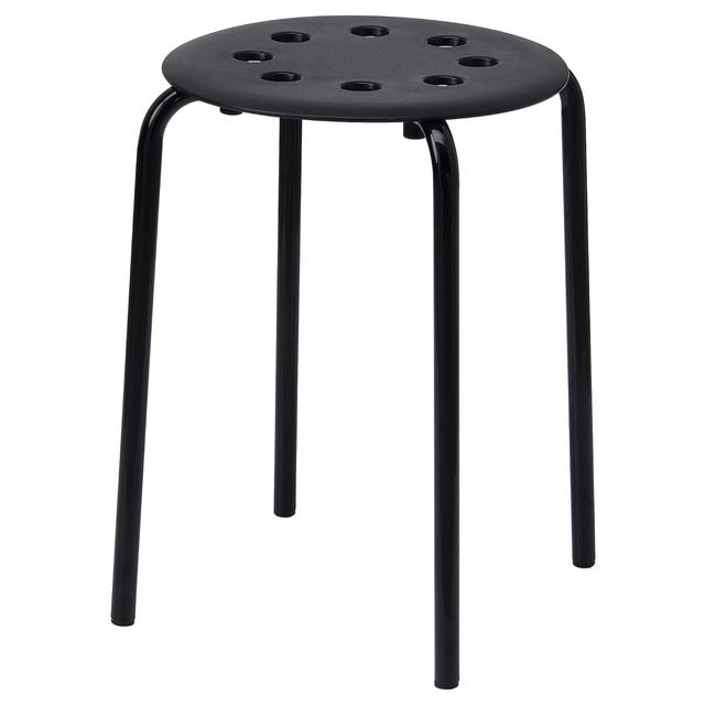Ikea Steel Marius Durable Stool-45 Cm-By Stockland