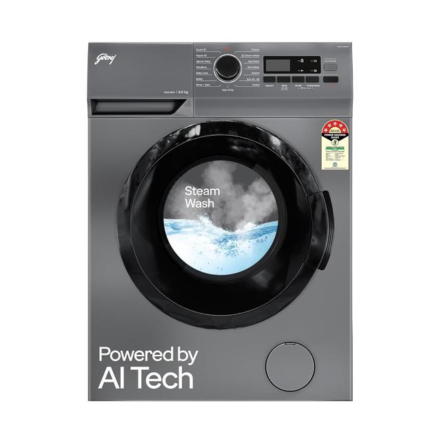 Godrej 6 Kg Eco-Wash With Steam Wash Fully-Automatic Front Load Washing Machine