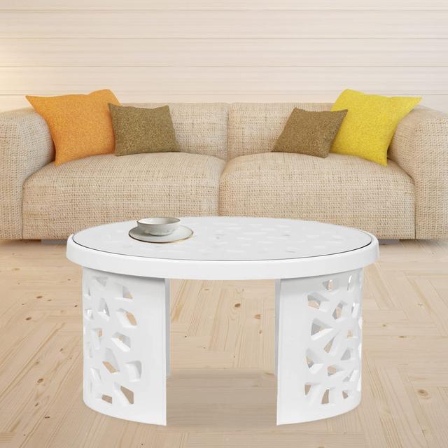 Nilkamal Crystal Plastic Contemporary Trolley Center Table for Dining