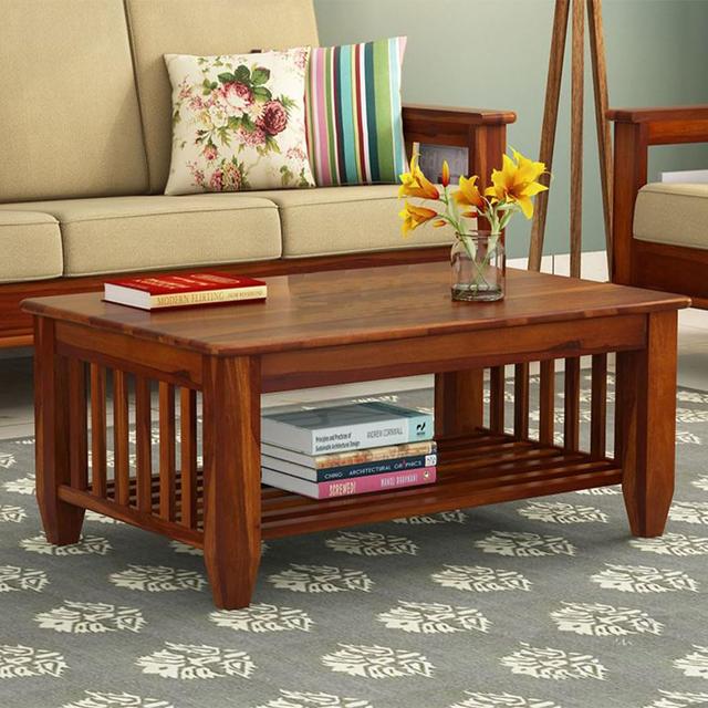 KENDALWOOD™ Furniture Sheesham Wood Coffee Table for Living Room