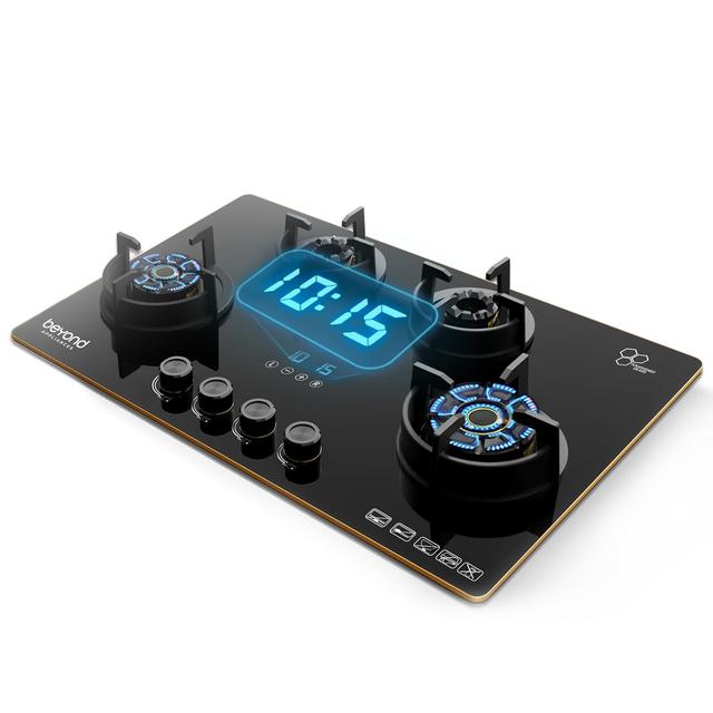 Beyond Appliances Altair 4 Burner Smart Glass Hobtop Gas Stove