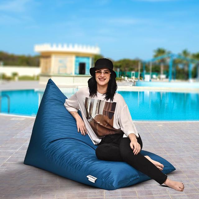 Amazon Brand - Solimo All Weather Water Resistant Triangle Bean Bag
