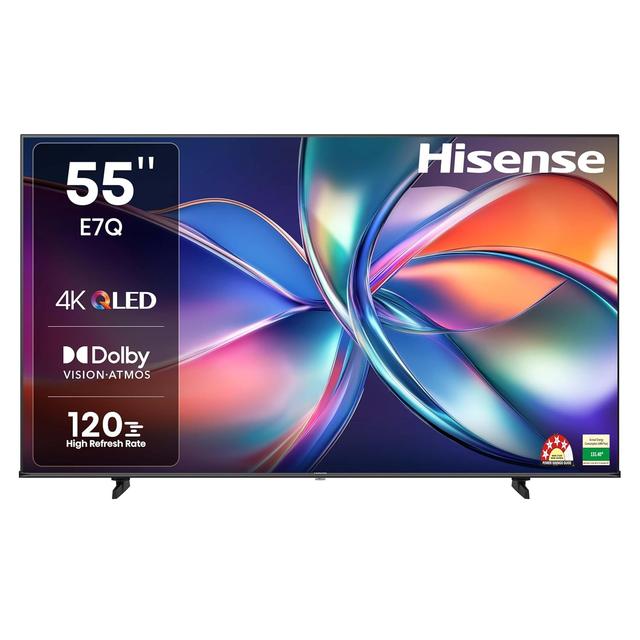 Hisense 139 cm (55 inches) E7Q Series 4K Ultra HD Smart QLED TV 55E7Q