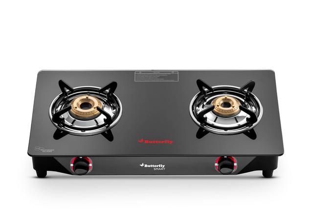 Butterfly Smart 2 Burner Glass Top Gas Stove