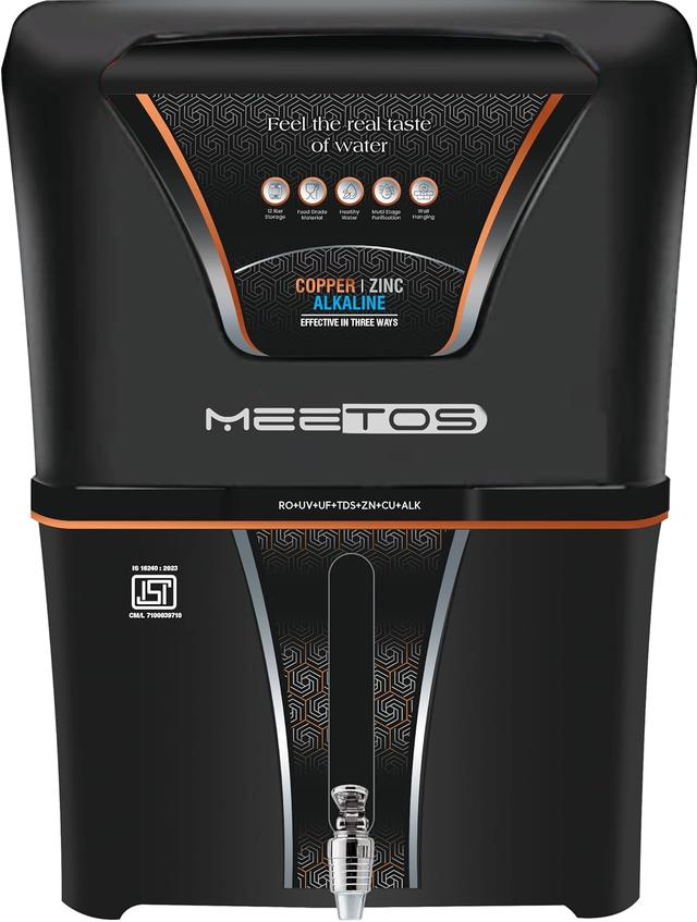 MEETOS WATER PURIFIERS 4 In 1 Copper Ro Water Purifier With 10 Stage Purification Filtration