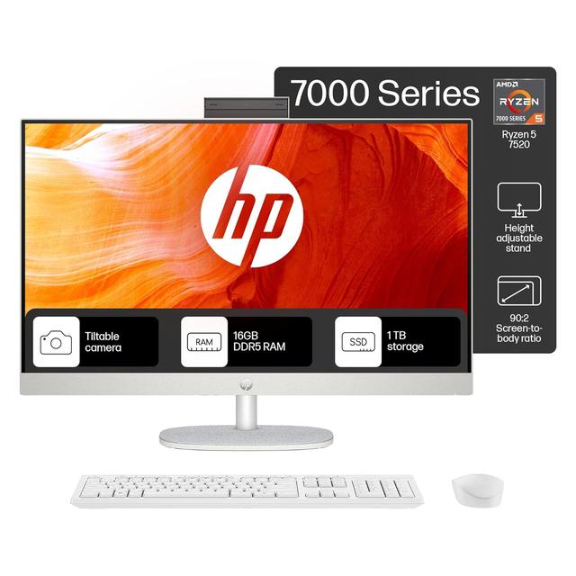 HP All-in-One PC Ryzen 5 7520U 27-inch
