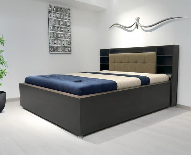 Raywud King Bed | Engineered Wood Platform Bed with Box Storage