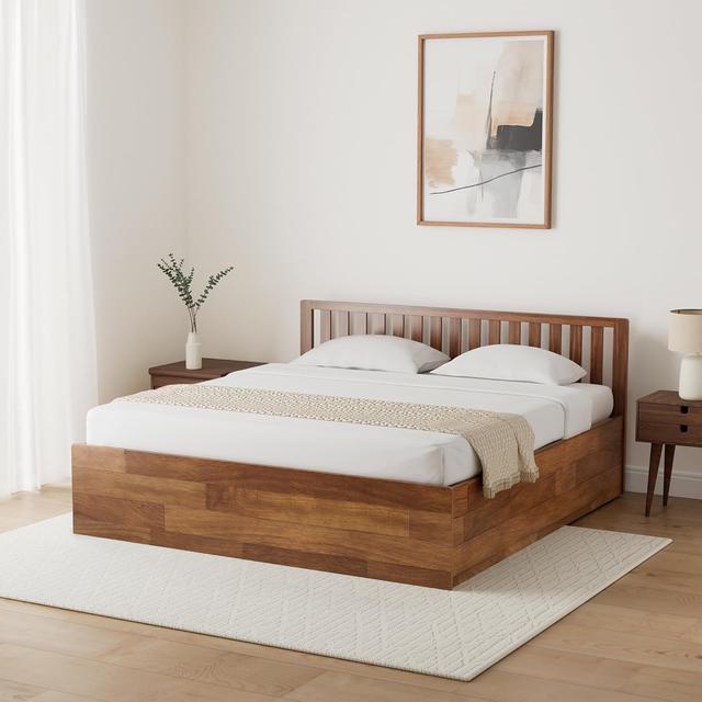 Amazon Brand - Solimo Petra Box Storage Solid Sheesham Wood King