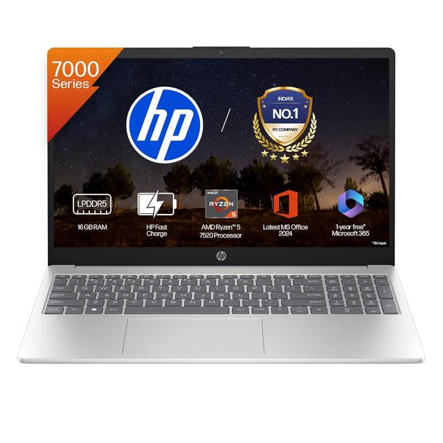 HP 15 , AMD Ryzen 5 7520U,(16GB DDR5, 512GB SSD)