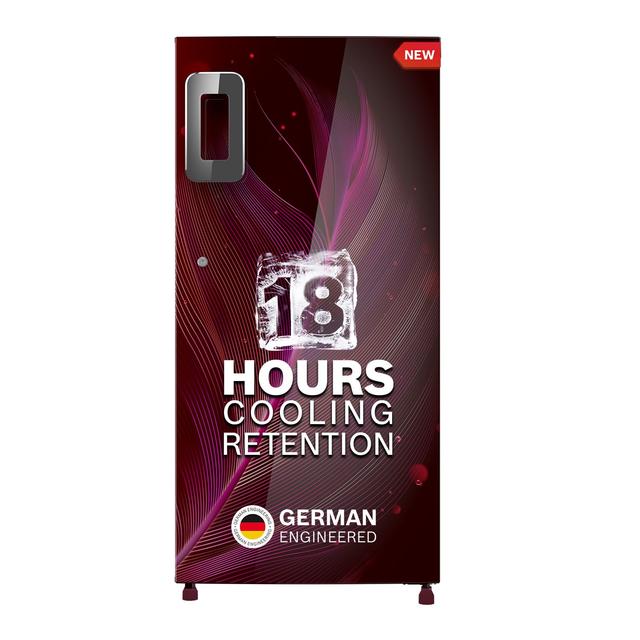 Bosch 207 L, 3 Star Single Door Refrigerator with Industry's largest vegetable box* & Beverage space (CST20W33NI, Feather Wine)| 18 Hr Cooling Retention