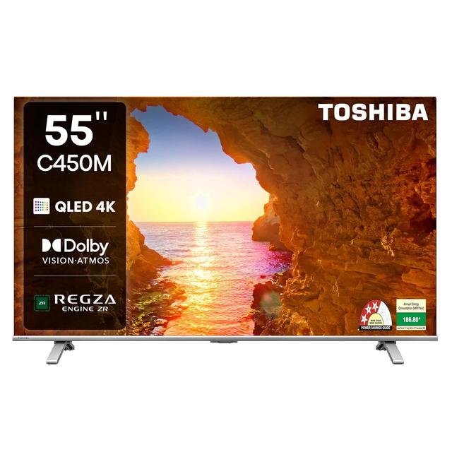 TOSHIBA 139 cm (55 inches) C450ME Series 4K Ultra HD Smart QLED TV