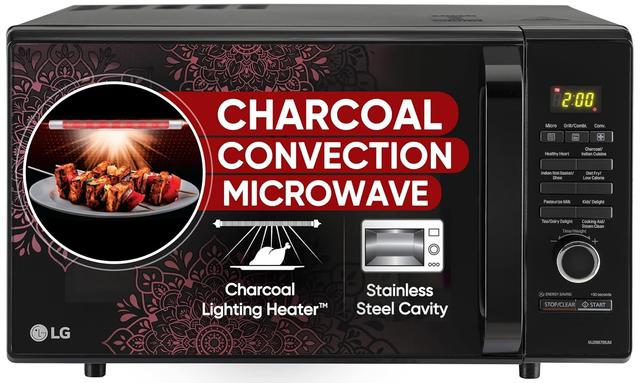LG 28 L Charcoal Convection Healthy Microwave Compact Oven