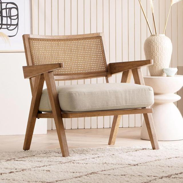 Kingsman Furnitures ABEL Rattan Accent Arm Chair for Home