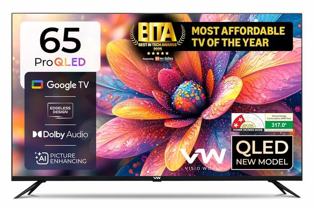 VW 165 cm (65 inches) Pro Series 4K Ultra HD Smart QLED Google TV