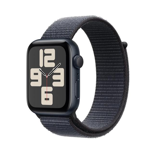 Apple Watch SE Smartwatch with Midnight Aluminum Case with Ink Sport Loop